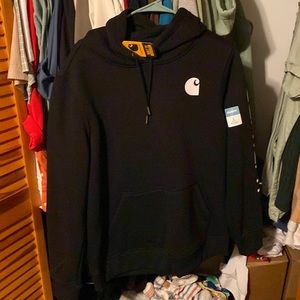 Black Womens Carharrt Hoodie NEVER WORN